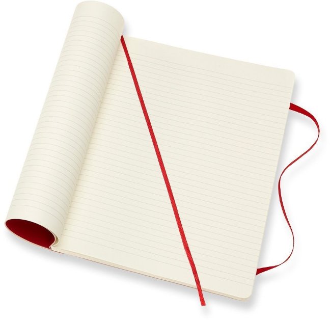 Блокнот Moleskine CLASSIC SOFT, линейка, красный