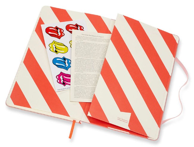 Блокнот Moleskine Limited Edition ROLLING STONES Large, линейка, розовый Блокнот Moleskine Limited Edition ROLLING STONES Large, линейка, розовый