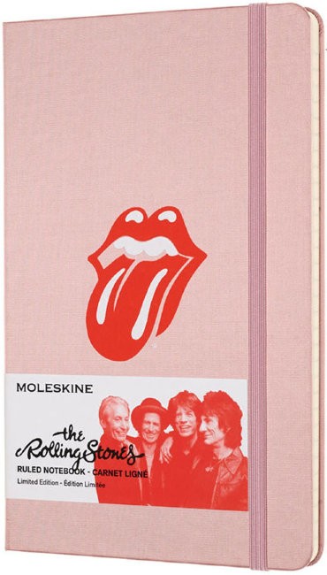 Блокнот Moleskine Limited Edition ROLLING STONES Large, линейка, розовый Блокнот Moleskine Limited Edition ROLLING STONES Large, линейка, розовый