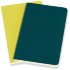 Блокнот Moleskine VOLANT Pocket, нелинованный, зеленый, желтый цитрон (2шт)