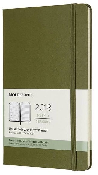 Еженедельник Moleskine CLASSIC WKNT, зеленый вяз