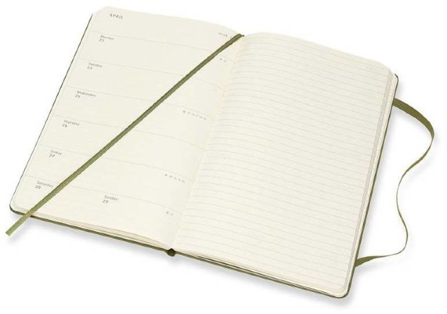 Еженедельник Moleskine CLASSIC WKNT, зеленый вяз