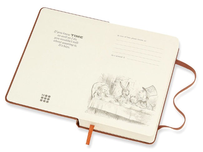 Ежедневник Moleskine ALICE IN WONDERLAND POCKET LE, оранжевый