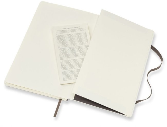 Блокнот Moleskine CLASSIC SOFT Large, линейка, коричневый