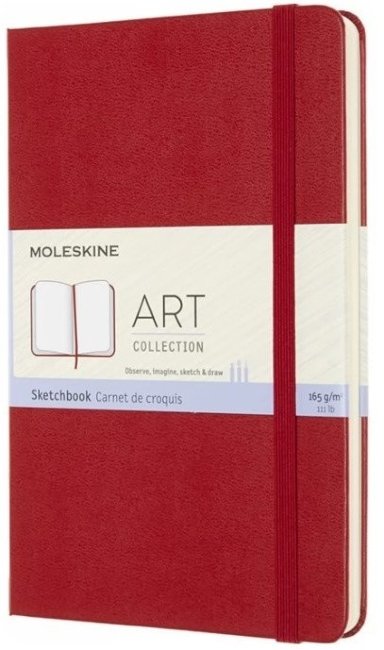 Блокнот для рисования Moleskine ART SKETCHBOOK A4 96стр. твердая обложка, красный