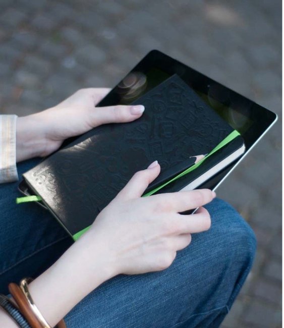 Блокнот Moleskine EVERNOTE SMART LARGE, линейка, черный