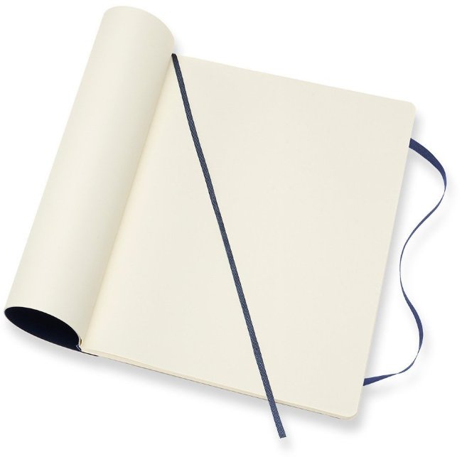 Блокнот Moleskine CLASSIC SOFT, нелинованный, синий сапфир