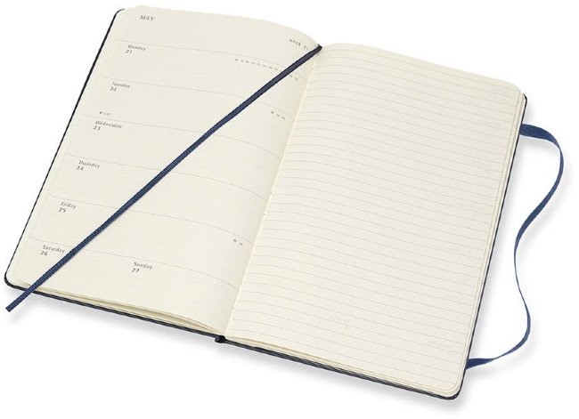 Еженедельник Moleskine CLASSIC WKNT, синий сапфир