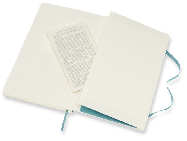 Блокнот Moleskine CLASSIC SOFT Large, нелинованный, голубой