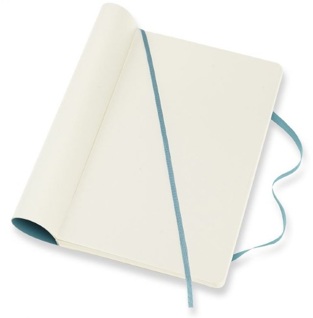 Блокнот Moleskine CLASSIC SOFT Large, нелинованный, голубой