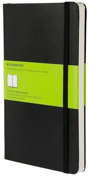 Блокнот Moleskine CLASSIC LARGE, нелинованный, черный Блокнот Moleskine CLASSIC LARGE, нелинованный, черный