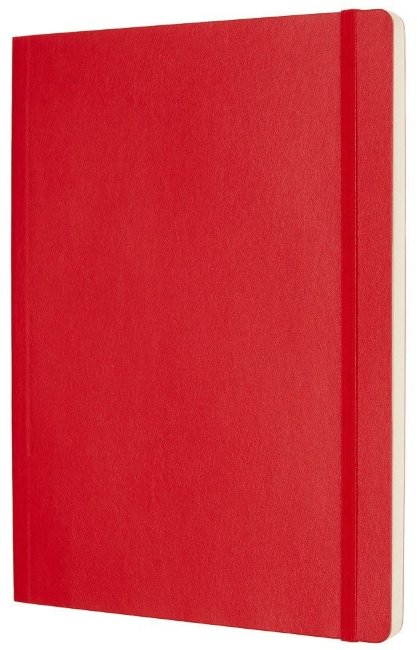 Блокнот Moleskine CLASSIC SOFT, нелинованный, красный