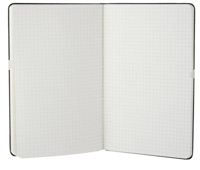 Блокнот Moleskine CLASSIC LARGE, клетка, черный