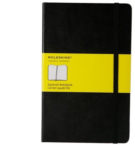 Блокнот Moleskine CLASSIC LARGE, клетка, черный