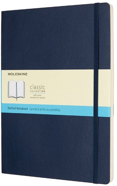 Блокнот Moleskine CLASSIC SOFT, пунктир, синий сапфир Блокнот Moleskine CLASSIC SOFT, пунктир, синий сапфир