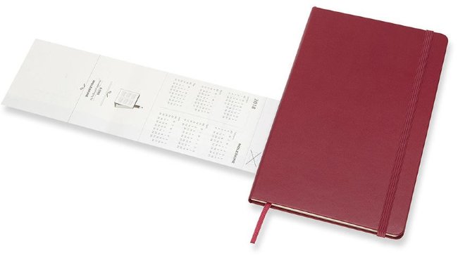 Еженедельник Moleskine CLASSIC WKNT LARGE, малиновый Еженедельник Moleskine CLASSIC WKNT LARGE, малиновый
