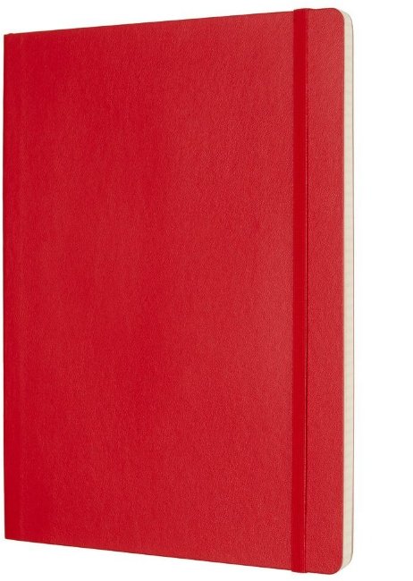 Блокнот Moleskine CLASSIC SOFT, клетка, красный