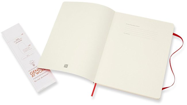 Блокнот Moleskine CLASSIC SOFT, клетка, красный