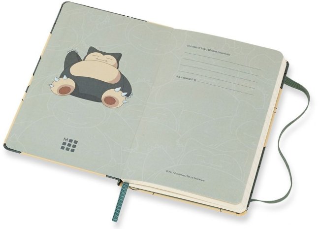 Блокнот Moleskine Limited Edition POKEMON Pocket, нелинованный, Snorlax