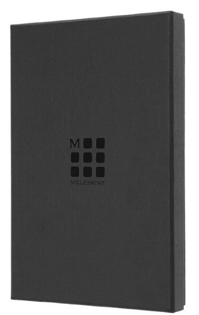 Блокнот Moleskine Limited Edition Leather Large, линейка, синий, подарочная коробка