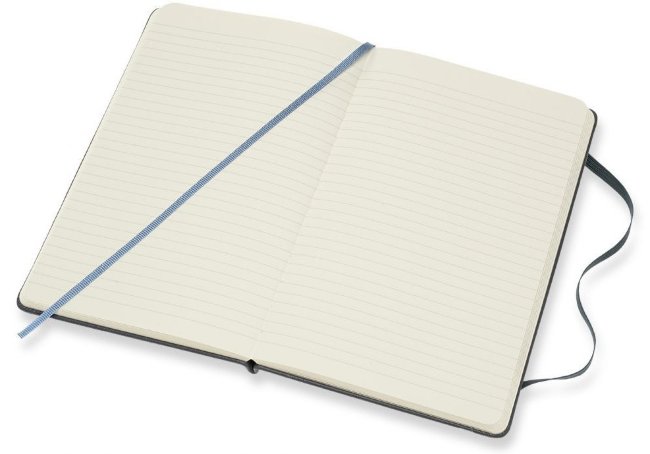 Блокнот Moleskine Limited Edition Leather Large, линейка, синий, подарочная коробка