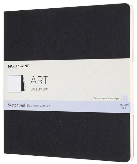 Блокнот для рисования Moleskine ART SOFT SKETCH PAD 190x190мм 48стр. мягкая обложка, черный Блокнот для рисования Moleskine ART SOFT SKETCH PAD 190x190мм 48стр. мягкая обложка, черный