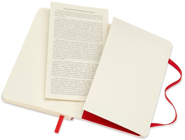 Блокнот Moleskine CLASSIC SOFT, линейка, красный