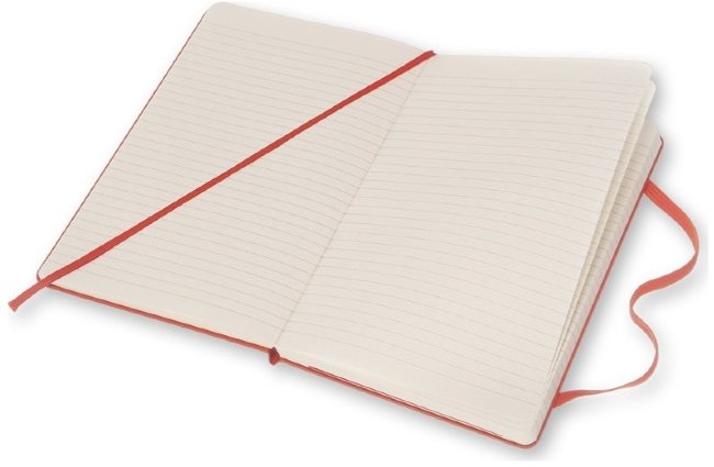 Блокнот Moleskine CLASSIC LARGE, линейка, оранжевый