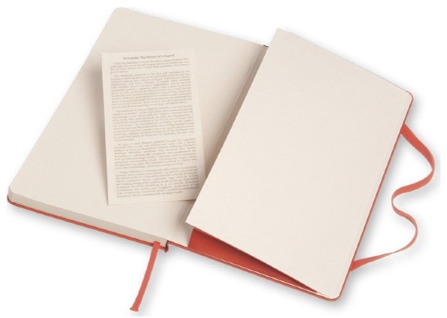 Блокнот Moleskine CLASSIC LARGE, линейка, оранжевый