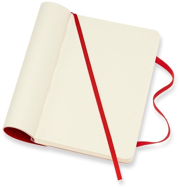 Блокнот Moleskine CLASSIC SOFT, нелинованный, красный