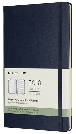 Еженедельник Moleskine CLASSIC WKNT POCKET, синий сапфир