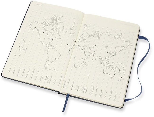 Еженедельник Moleskine CLASSIC WKNT POCKET, синий сапфир