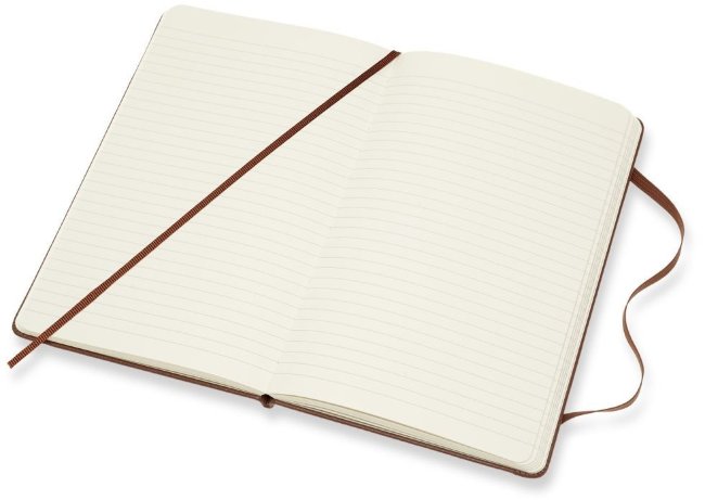 Блокнот Moleskine Limited Edition Leather Large, линейка, коричневый, подарочная коробка