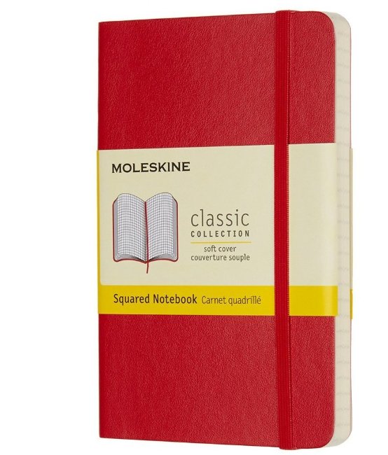 Блокнот Moleskine CLASSIC SOFT, клетка, красный Блокнот Moleskine CLASSIC SOFT, клетка, красный
