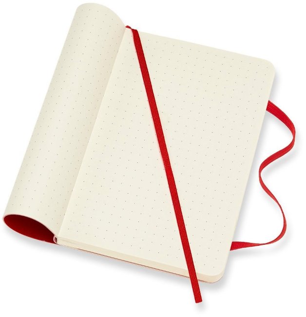 Блокнот Moleskine CLASSIC SOFT, пунктир, красный