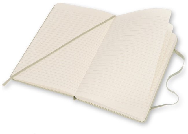 Блокнот Moleskine CLASSIC LARGE, линейка, зеленая ива Блокнот Moleskine CLASSIC LARGE, линейка, зеленая ива