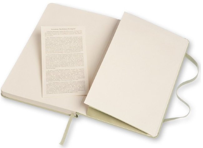 Блокнот Moleskine CLASSIC LARGE, линейка, зеленая ива Блокнот Moleskine CLASSIC LARGE, линейка, зеленая ива