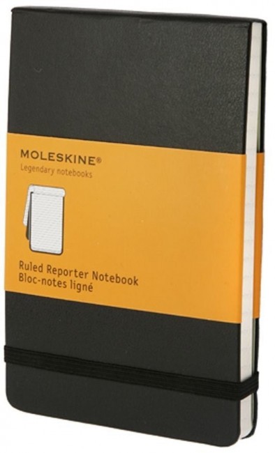 Блокнот Moleskine REPORTER, линейка, черный Блокнот Moleskine REPORTER, линейка, черный