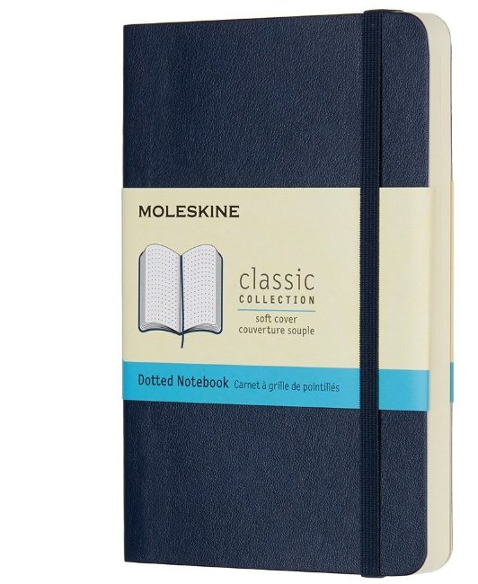 Блокнот Moleskine CLASSIC SOFT, пунктир, синий сапфир Блокнот Moleskine CLASSIC SOFT, пунктир, синий сапфир