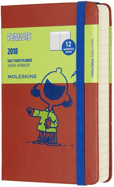 Ежедневник Moleskine PEANUTS POCKET LE, оранжевый