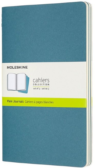 Блокнот Moleskine CAHIER JOURNAL Large, нелинованный, голубой (3шт) Блокнот Moleskine CAHIER JOURNAL Large, нелинованный, голубой (3шт)