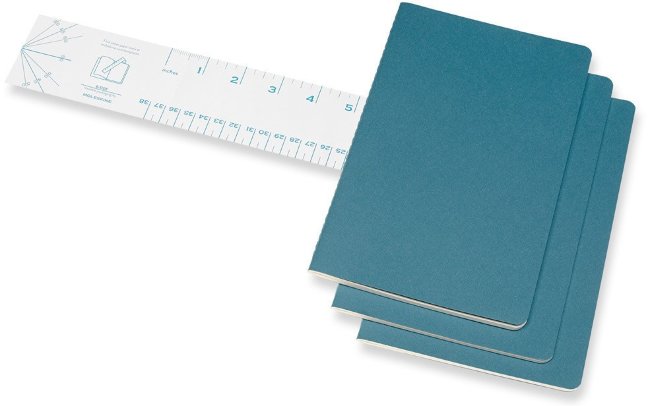 Блокнот Moleskine CAHIER JOURNAL Large, нелинованный, голубой (3шт) Блокнот Moleskine CAHIER JOURNAL Large, нелинованный, голубой (3шт)