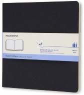Блокнот для рисования Moleskine ART CAHIER SKETCH ALBUM 190x190мм обложка картон 88стр, черный