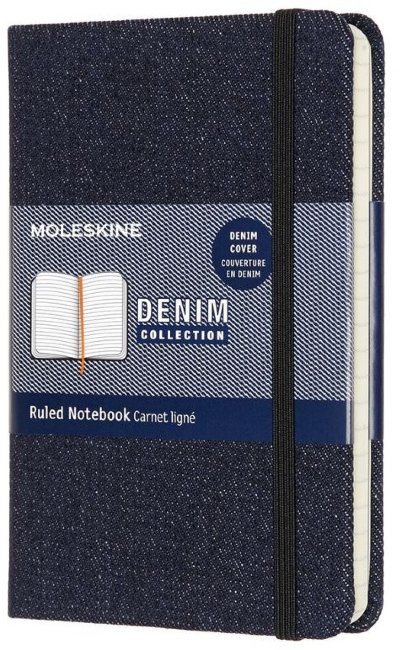 Блокнот Moleskine Limited Edition Denim Pocket, prussian blue, линейка Блокнот Moleskine Limited Edition Denim Pocket, prussian blue, линейка