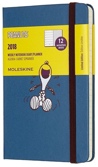Еженедельник Moleskine PEANUTS WKNT POCKET LE, синий Еженедельник Moleskine PEANUTS WKNT POCKET LE, синий