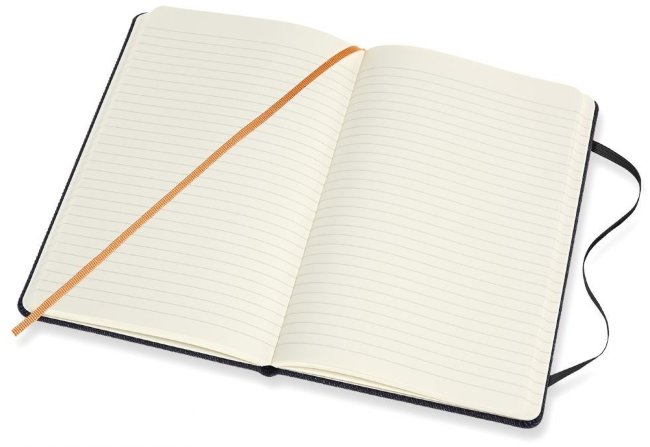 Блокнот Moleskine Limited Edition Denim Large, prussian blue, линейка
