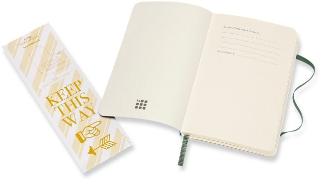 Блокнот Moleskine CLASSIC SOFT Pocket, пунктир, зеленый Блокнот Moleskine CLASSIC SOFT Pocket, пунктир, зеленый