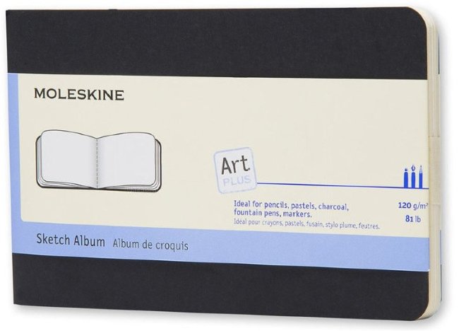 Блокнот для рисования Moleskine ART CAHIER SKETCH ALBUM Pocket 90x140мм обложка картон 88стр, черный Блокнот для рисования Moleskine ART CAHIER SKETCH ALBUM Pocket 90x140мм обложка картон 88стр, черный