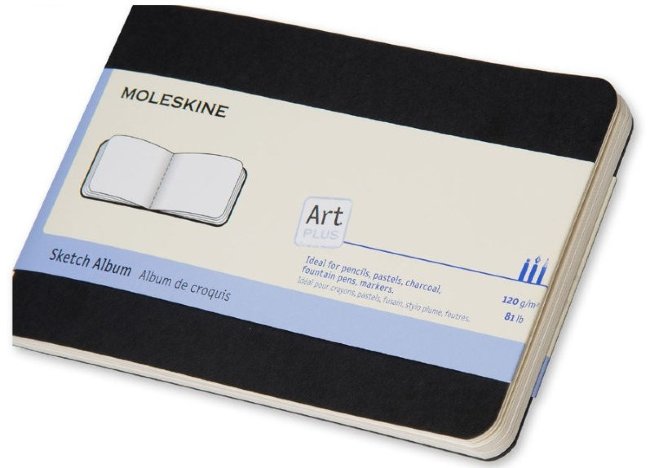 Блокнот для рисования Moleskine ART CAHIER SKETCH ALBUM Pocket 90x140мм обложка картон 88стр, черный Блокнот для рисования Moleskine ART CAHIER SKETCH ALBUM Pocket 90x140мм обложка картон 88стр, черный