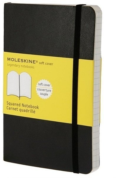 Блокнот Moleskine CLASSIC SOFT, клетка, черный